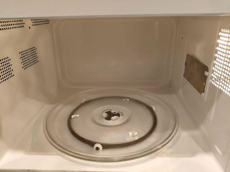 Microwave interior — After