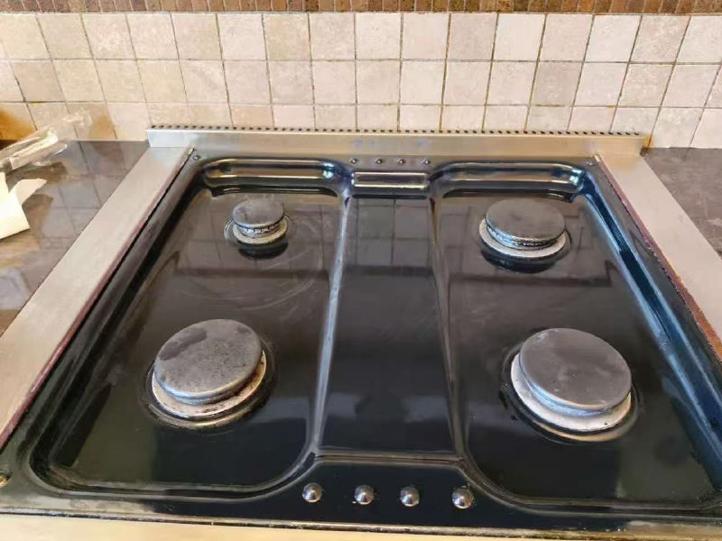 Gas stovetop — After